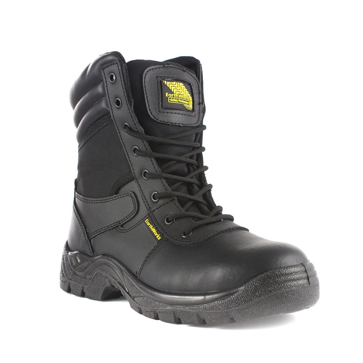 black ankle work boots