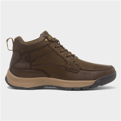 Vernon Mens Brown Leather Boot