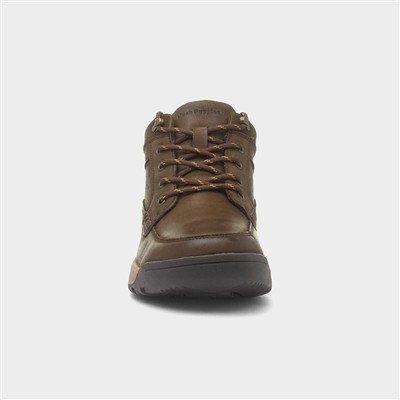 Vernon Mens Brown Leather Boot