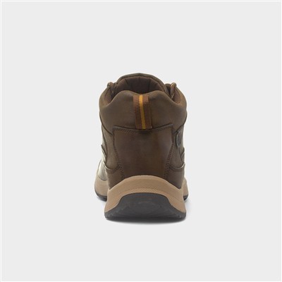 Vernon Mens Brown Leather Boot