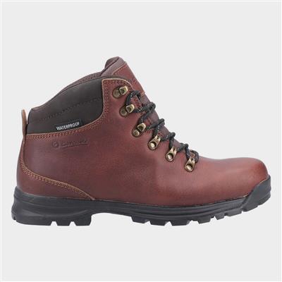 Kingsway Mens Leather Lace Up Brown Boot