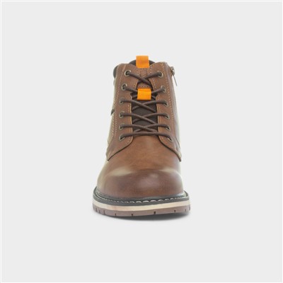 Noah Mens Brown Lace Up Ankle Boot