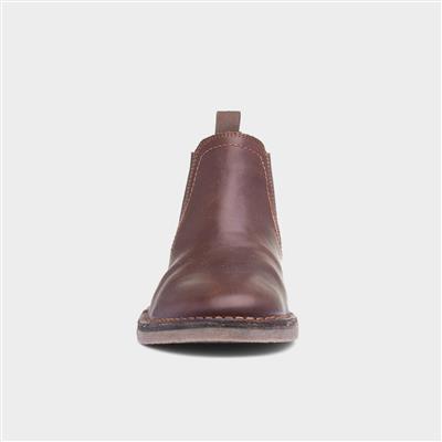 Shaun Mens Brown Leather Boot