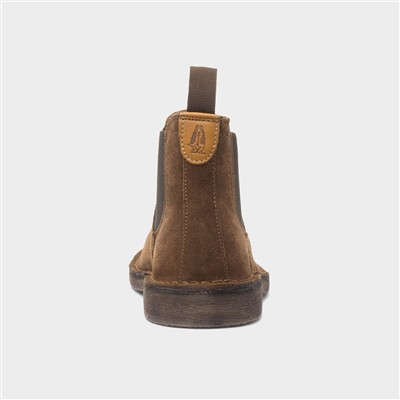 Shaun Mens Tan Suede Chelsea Boots