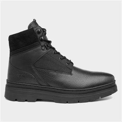 Warrior Mens Black Leather Boot