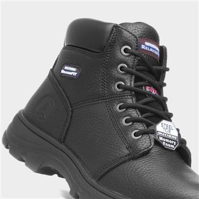 Relaxed Fit Mens Black Boot