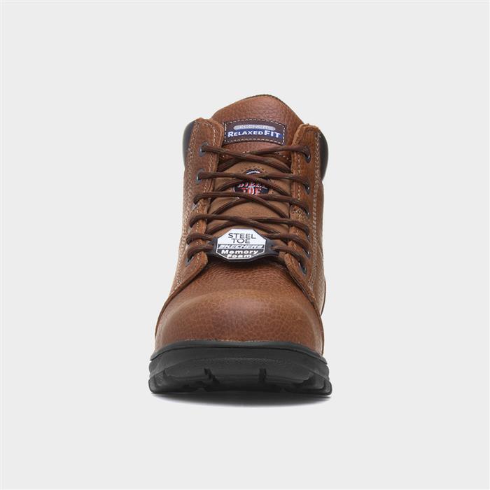 Relaxed Fit Mens Brown Boot