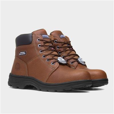 Relaxed Fit Mens Brown Boot