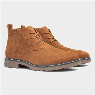 Beckett Barker Mens Tan Desert Boot-589103 | Shoe Zone