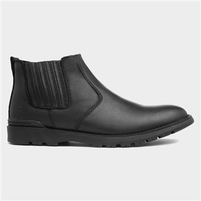 Gary Mens Black Leather Chelsea Boot