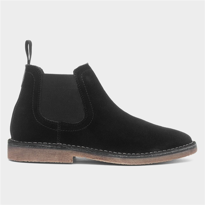 Shaun Mens Black Suede Chelsea Boot