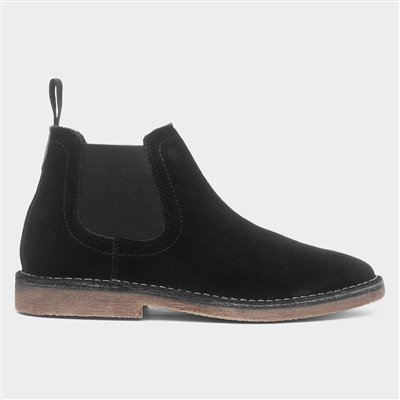 Shaun Mens Black Suede Chelsea Boot