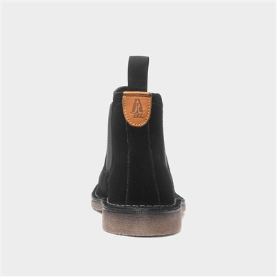 Shaun Mens Black Suede Chelsea Boot