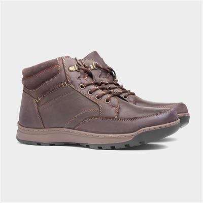 Hush Puppies Grover Mens Brown Lace Up Boot-589113 | Shoe Zone