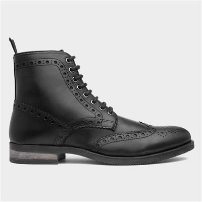 Stamford Mens Black Leather Boot