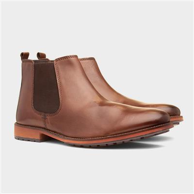 Silver Street Argyll Mens Brown Leather Boot-589132 | Shoe Zone