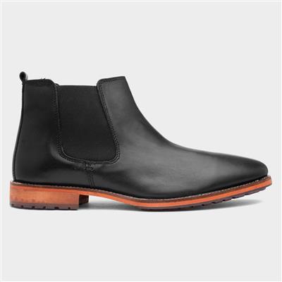 Argyll Mens Black Leather Boot