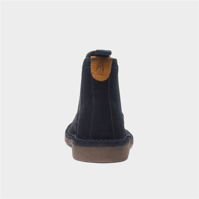 Shaun Mens Navy Suede Chelsea Boot