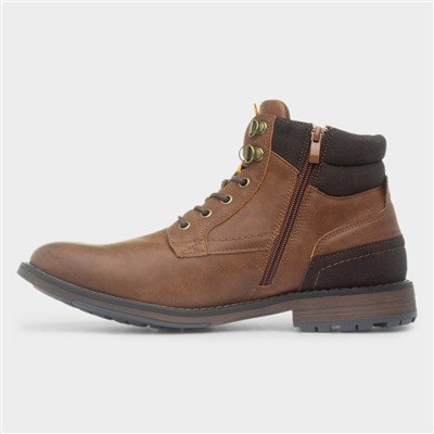Joel Mens Brown Lace Up Ankle Boot