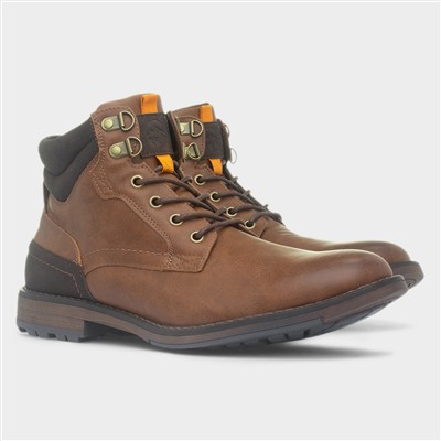 Joel Mens Brown Lace Up Ankle Boot