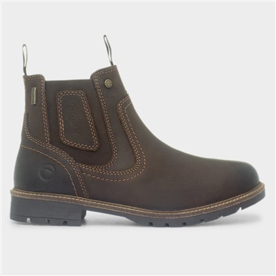 Chipping Mens Brown Leather Ankle Boot