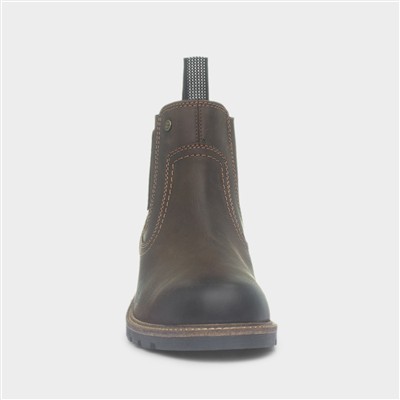 Chipping Mens Brown Leather Ankle Boot