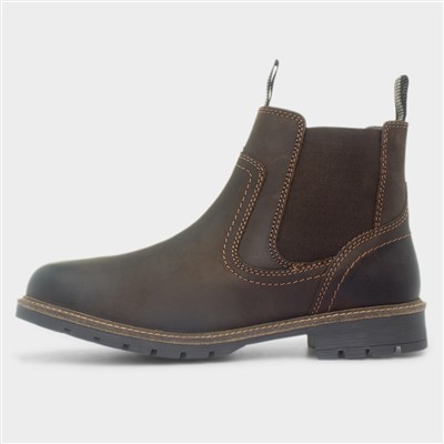 Chipping Mens Brown Leather Ankle Boot