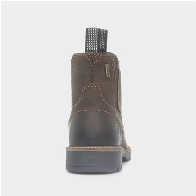 Chipping Mens Brown Leather Ankle Boot