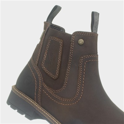 Chipping Mens Brown Leather Ankle Boot