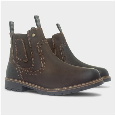 Chipping Mens Brown Leather Ankle Boot