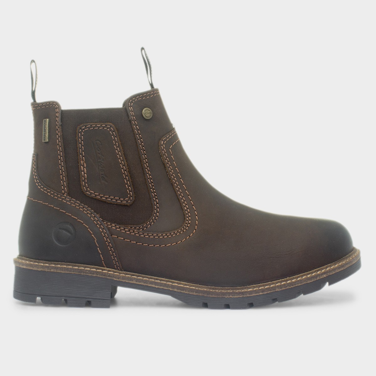 Chipping Mens Brown Leather Ankle Boot