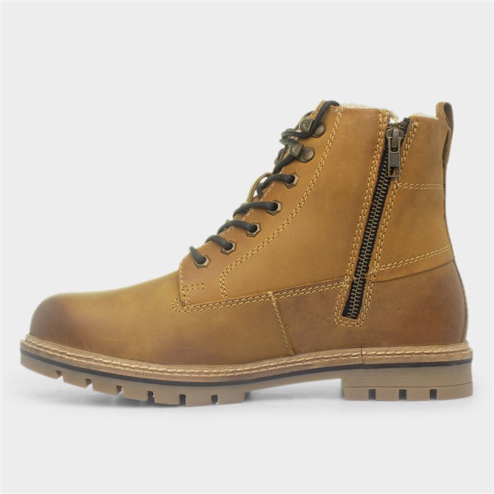 Clanfield Mens Tan Leather Ankle Boot