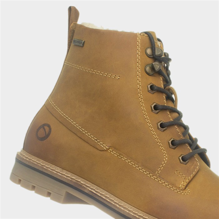 Clanfield Mens Tan Leather Ankle Boot