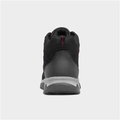 Mens Black Hiker Boot