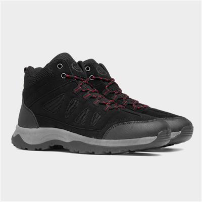 Mens Black Hiker Boot