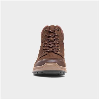 Arnie Mens Brown Leather Boot
