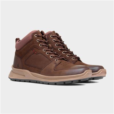 Arnie Mens Brown Leather Boot