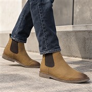 Hush Puppies Shaun Mens Brown Leather Boots (Click For Details)