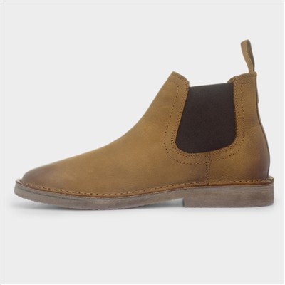 Shaun Mens Brown Leather Boots