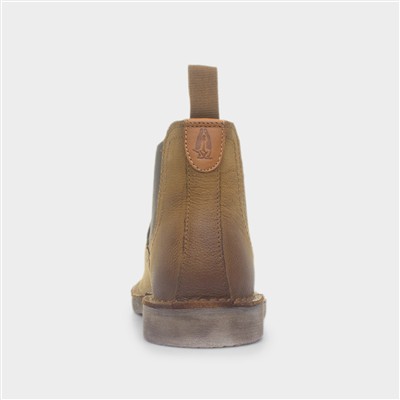 Shaun Mens Brown Leather Boots