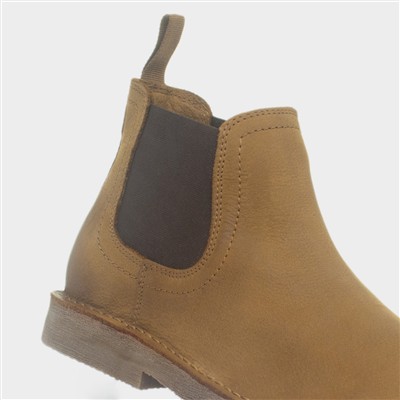 Shaun Mens Brown Leather Boots