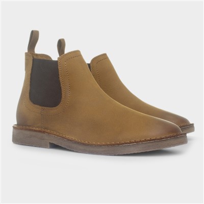 Shaun Mens Brown Leather Boots