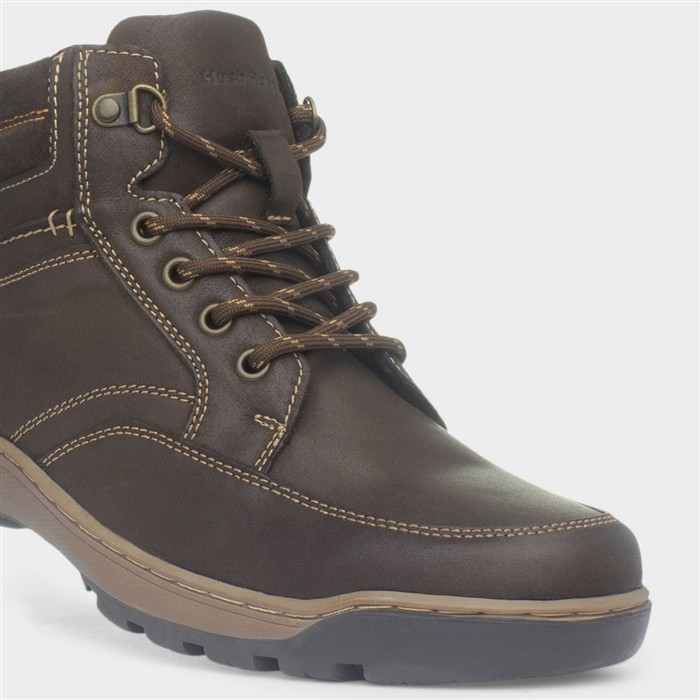 Grover Mens Brown Lace Up Boot