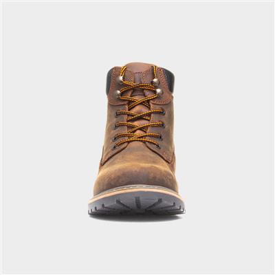 Pitchcombe Mens Brown Leather Ankle Boot
