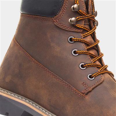 Pitchcombe Mens Brown Leather Ankle Boot