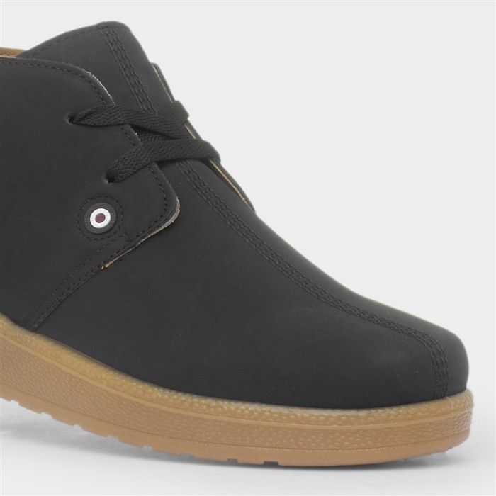 Pinto Mens Black Lace Up Boot