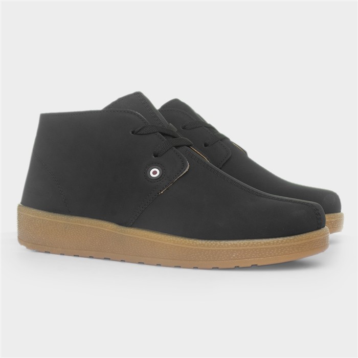 Pinto Mens Black Lace Up Boot