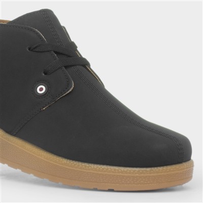 Pinto Mens Black Lace Up Boot