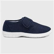 Hobos Mens Navy Easy Fasten Canvas (Click For Details)