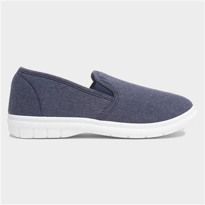 Baker Mens Navy Twin Gusset Canvas